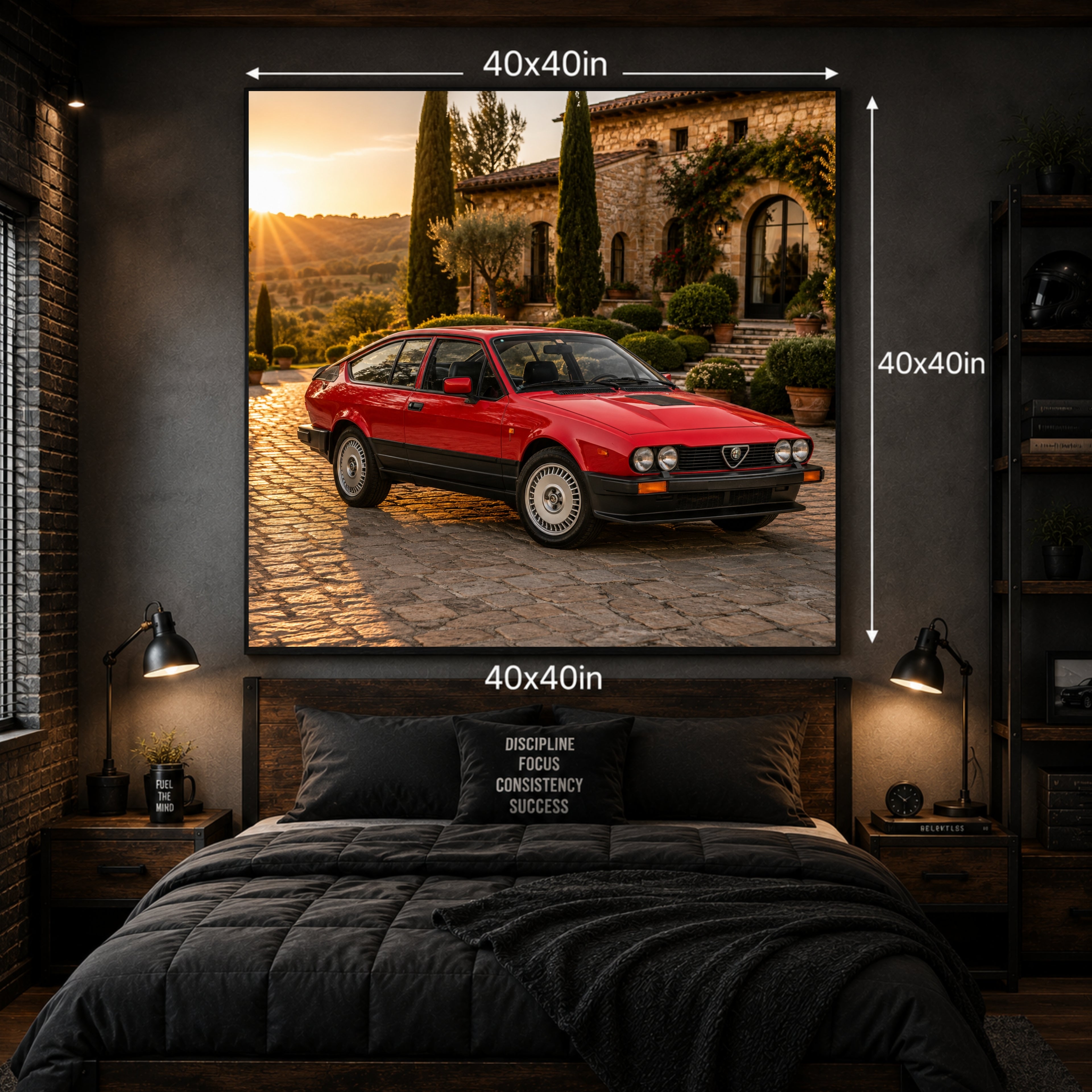 1980 Alfa Romeo GTV6 Classic Car Poster