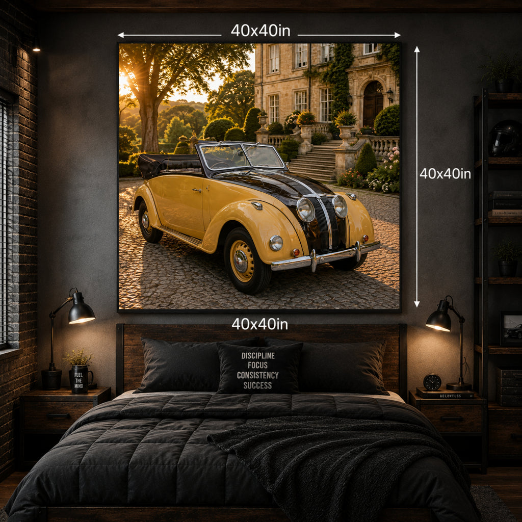 1938 Adler 2.5 Litre German Pre-War Classic Car Poster