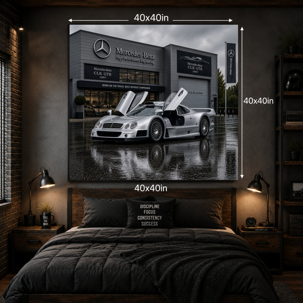 Mercedes-Benz CLK GTR 1997 Hypercar Automotive Wall Art Poster