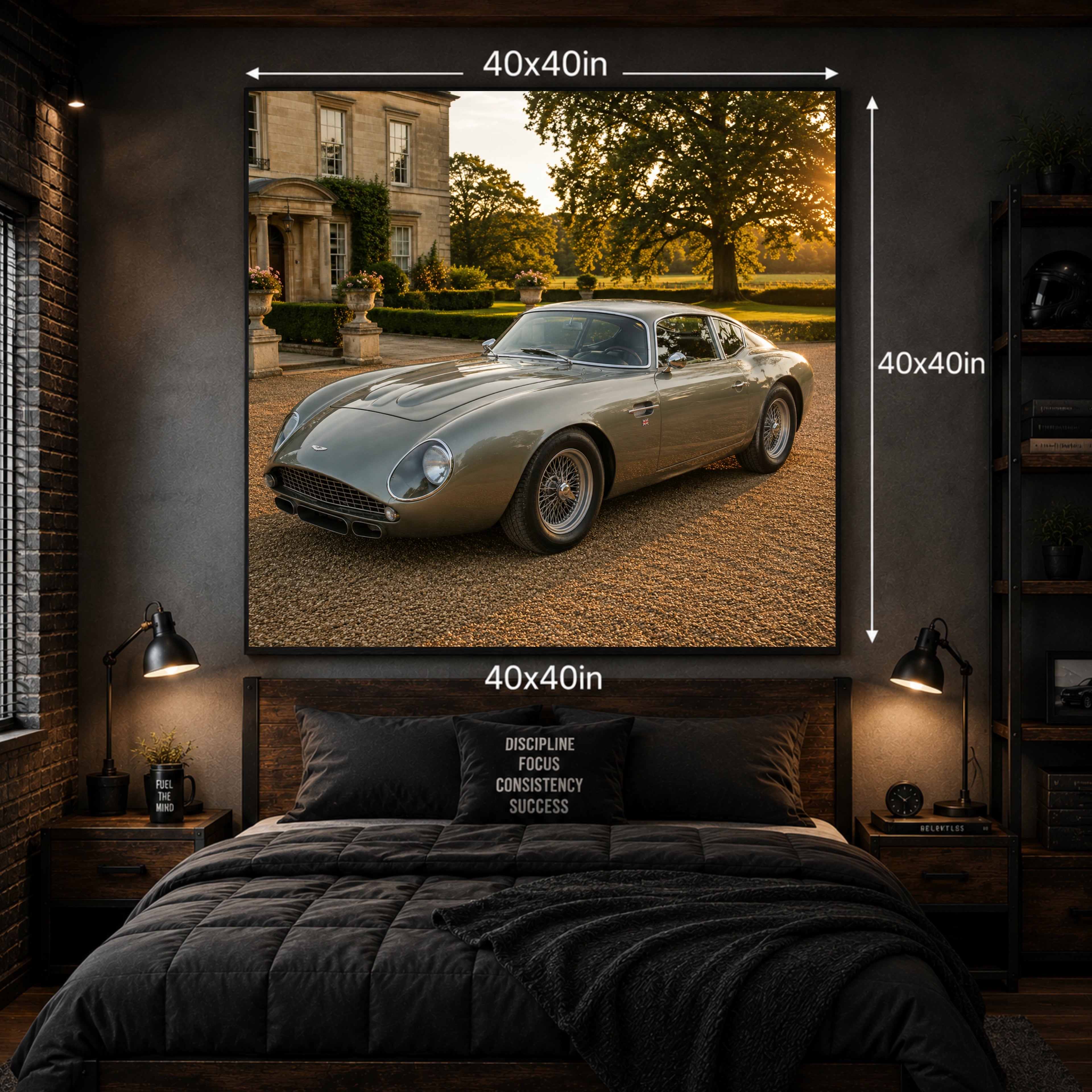 1959 Aston Martin DB4 GT Classic Car Wall Art Print