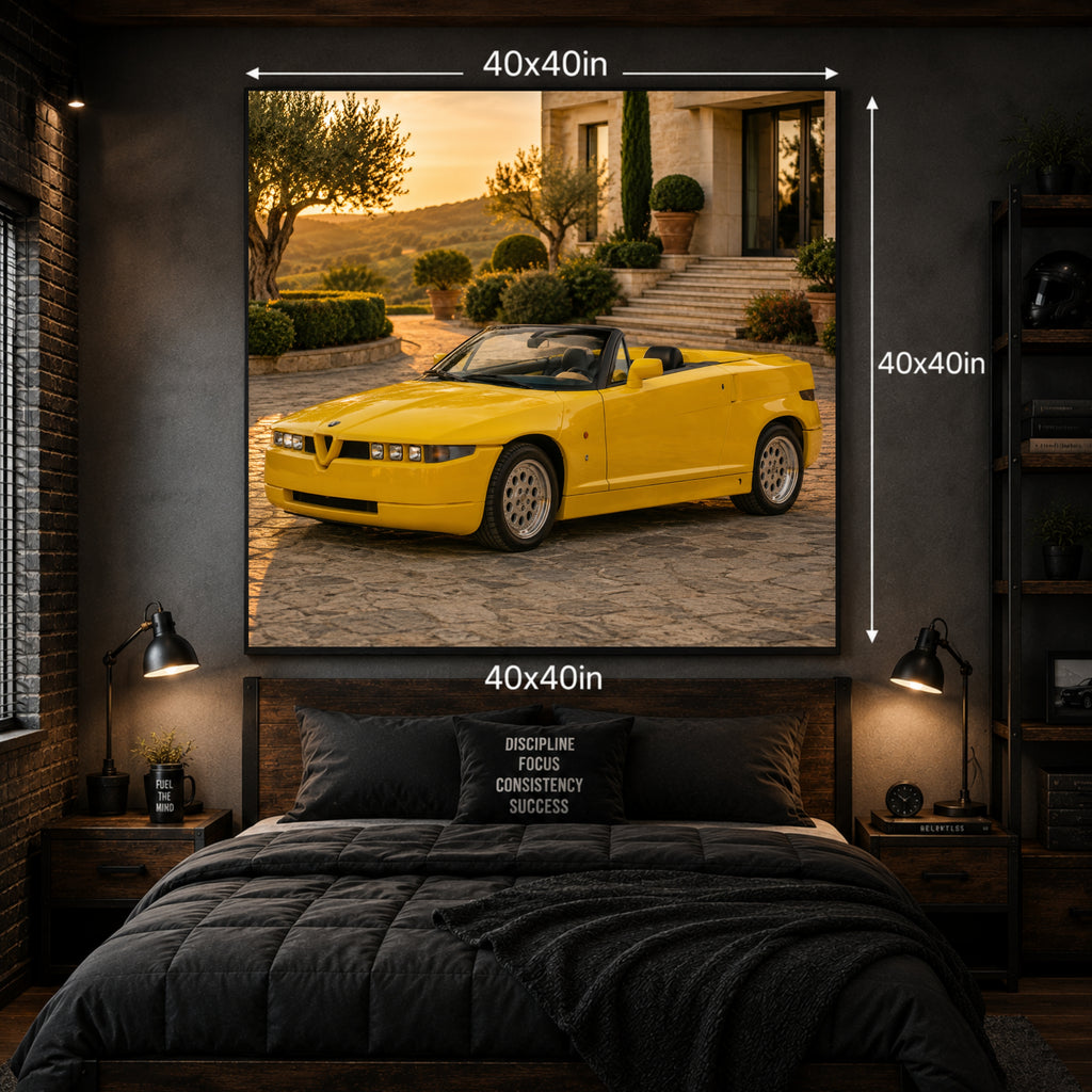 1992 Alfa Romeo RZ Classic Car Poster