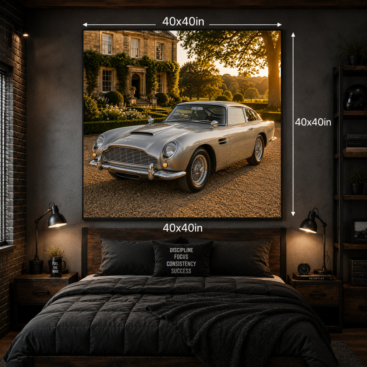 1963 Aston Martin DB5 Classic Car Wall Art Print