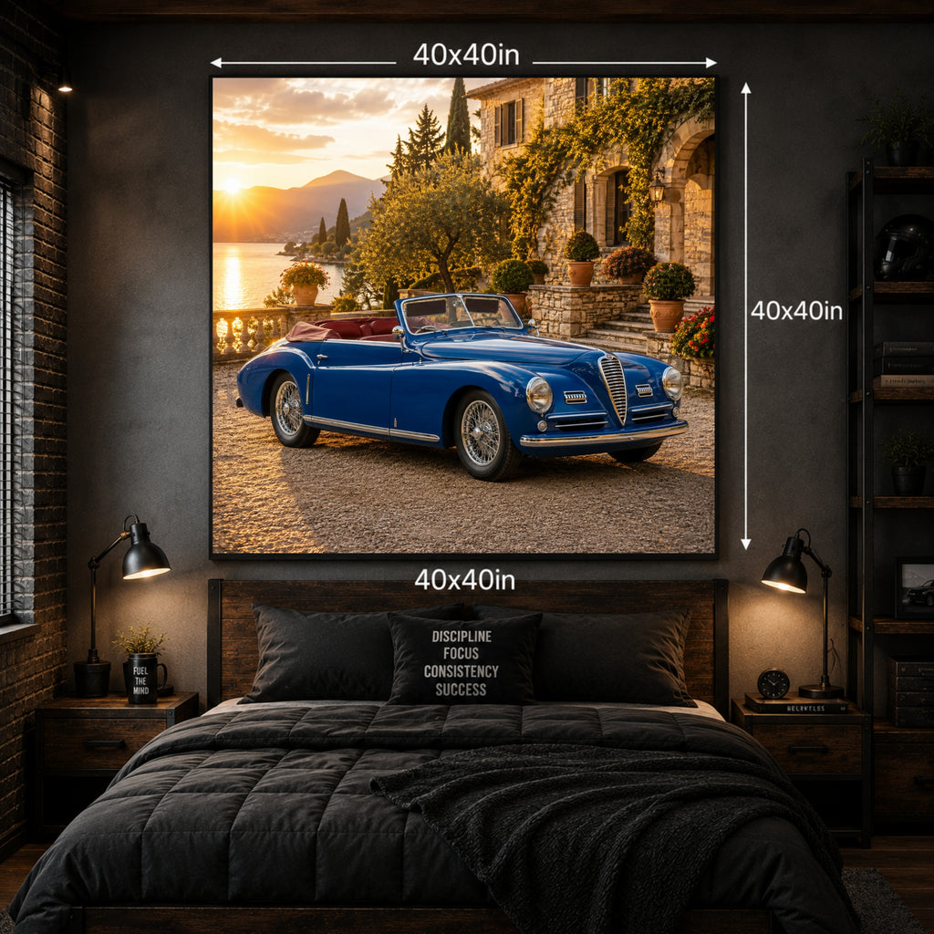 1948 Alfa Romeo 6C 2500 Classic Car Poster