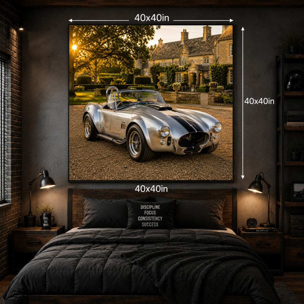 1965 AC Cobra 427 Classic Sports Car Poster British Wall Art