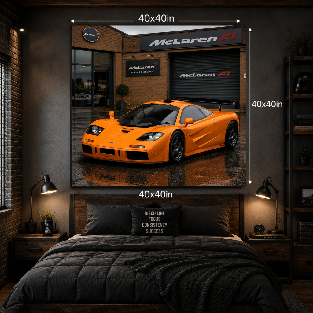 McLaren F1 Classic British Hypercar Automotive Wall Art Poster