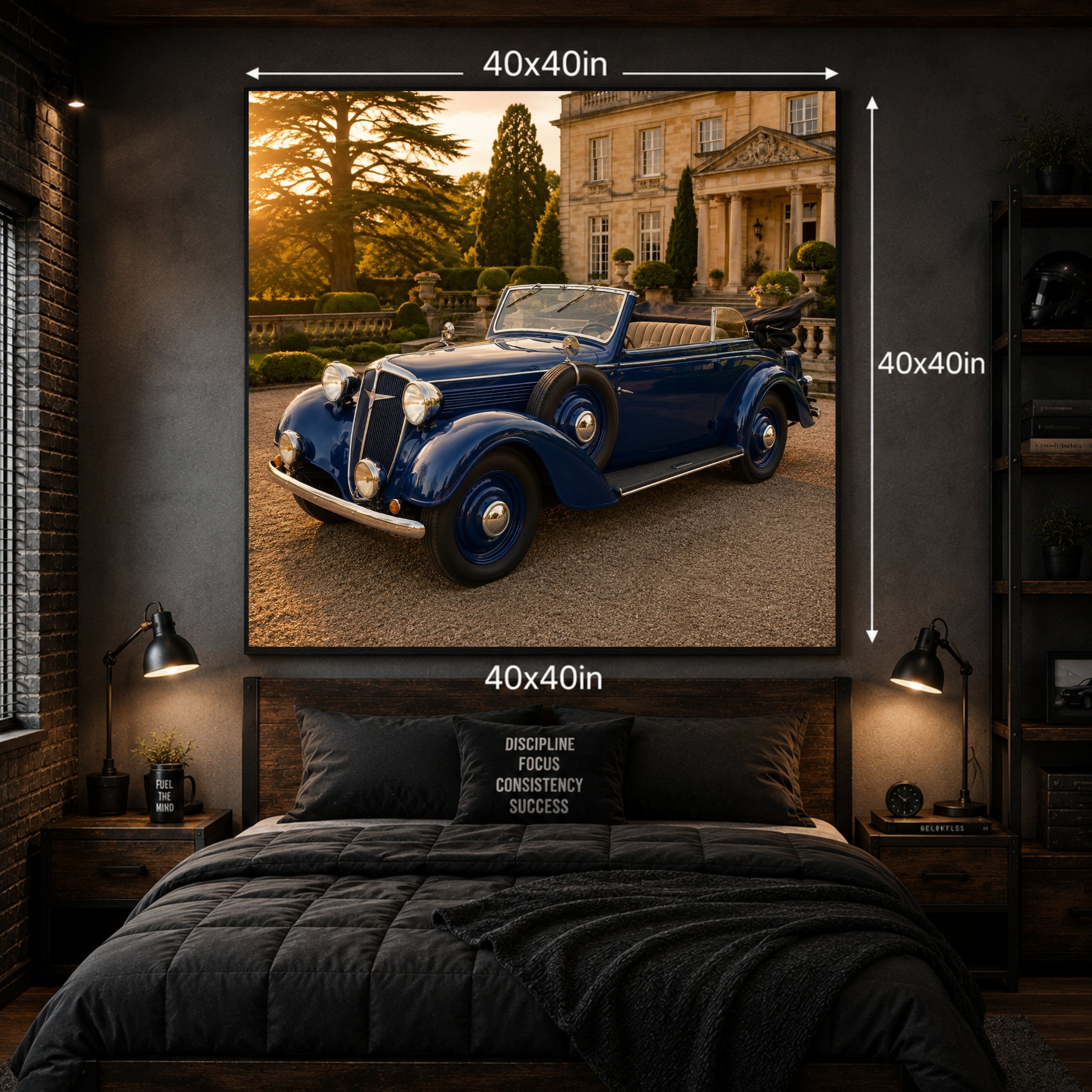 1935 Adler Diplomat German Pre-War Classic Car Poster