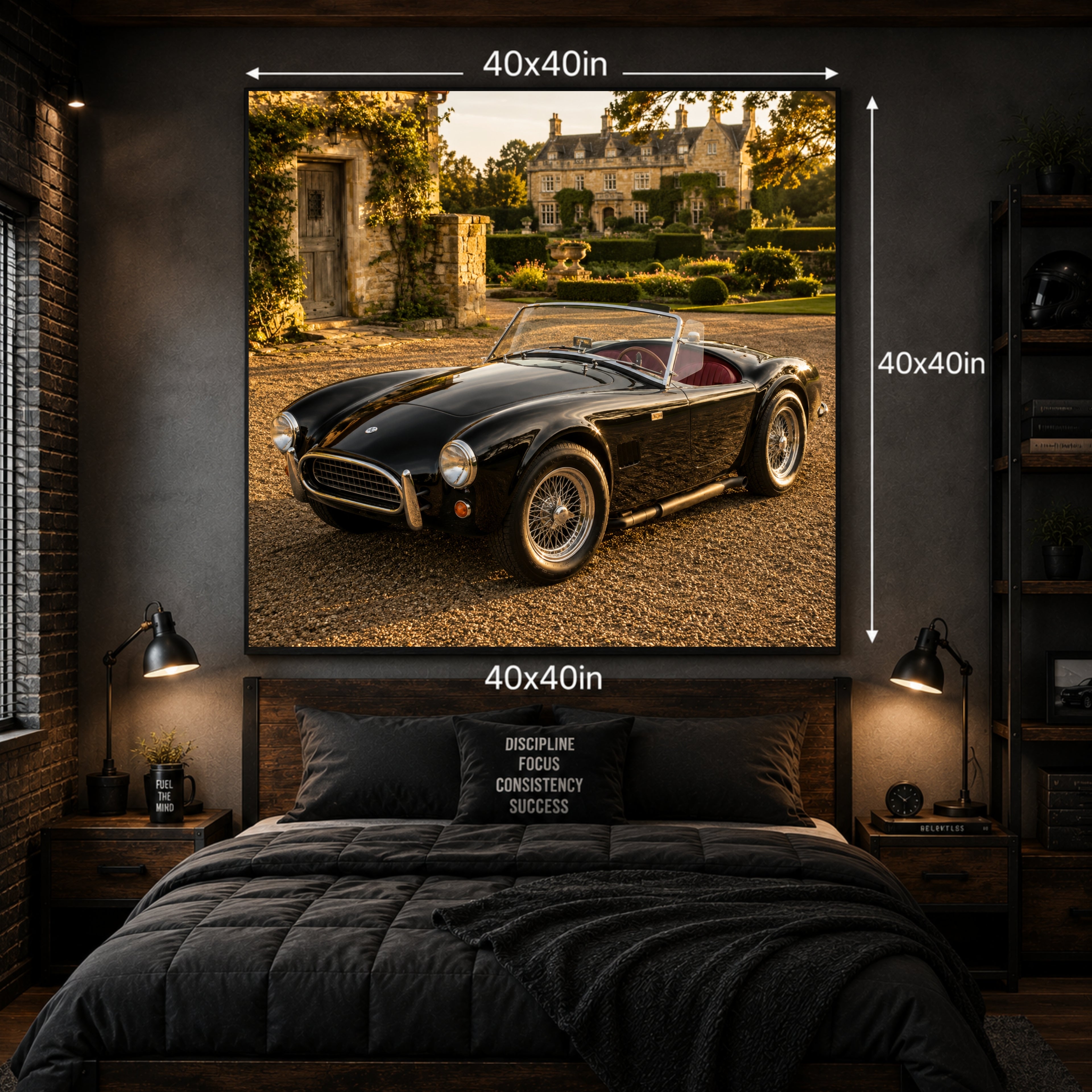 1962 AC Cobra Mk I Classic Sports Car Poster British Wall Art