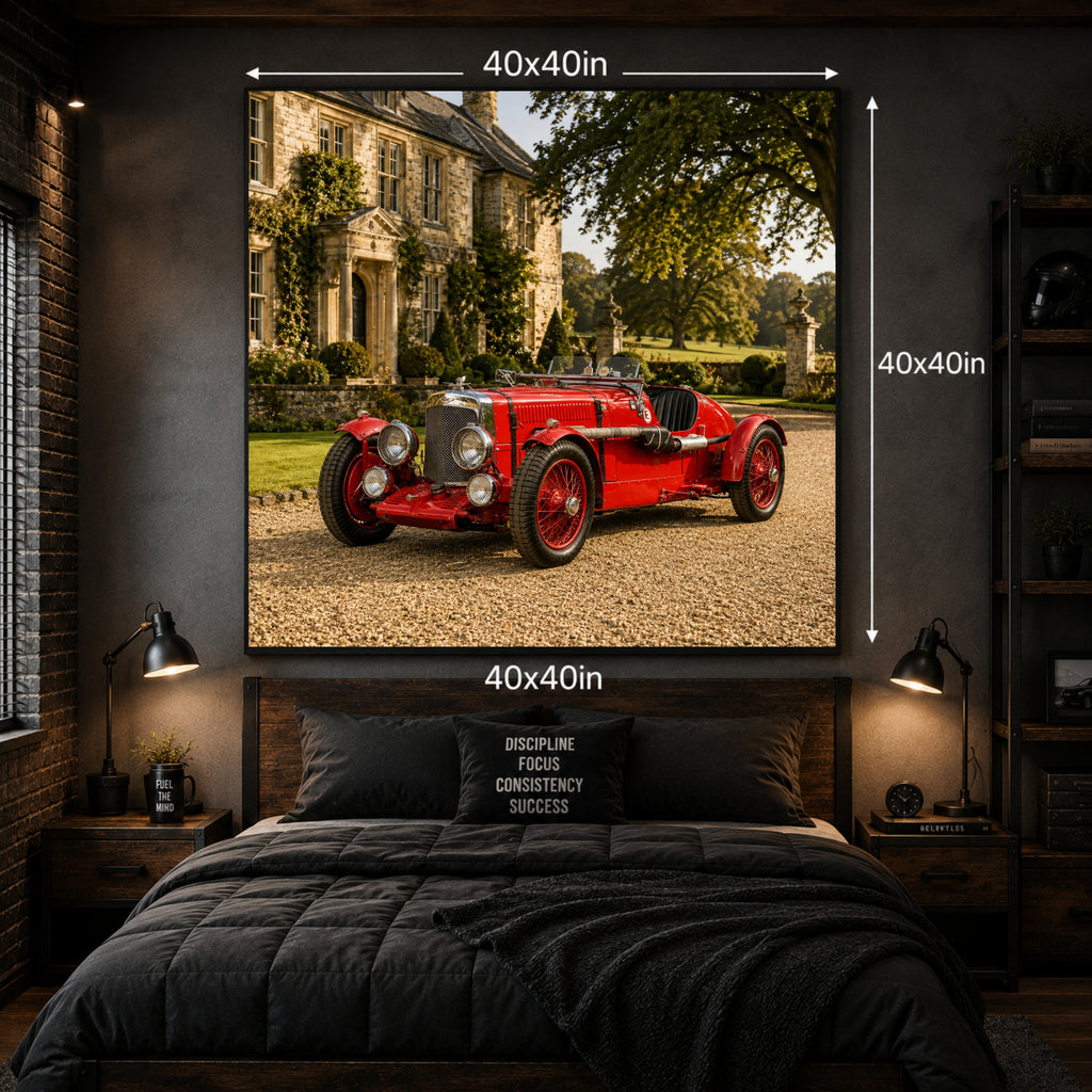 1934 Aston Martin Ulster Classic Car Wall Art Print