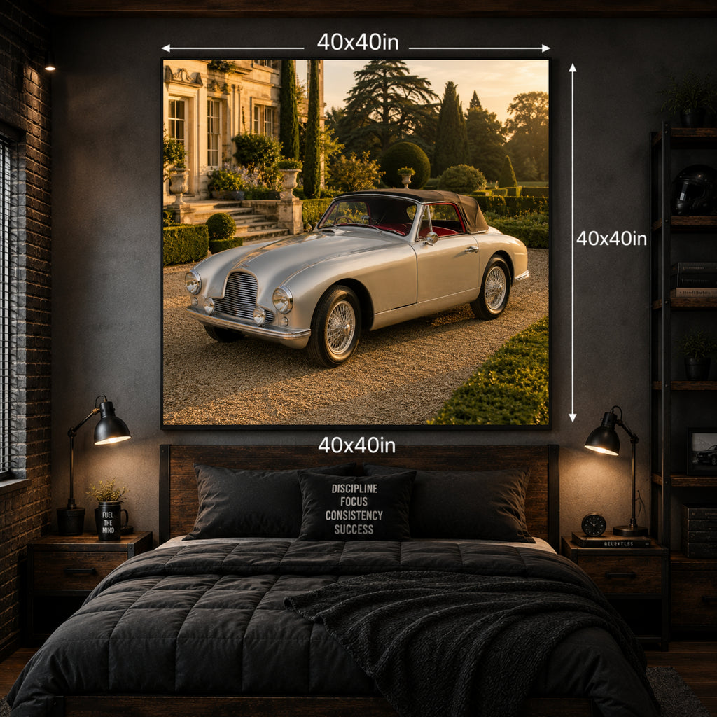 1950 Aston Martin DB2 Classic Car Wall Art Print