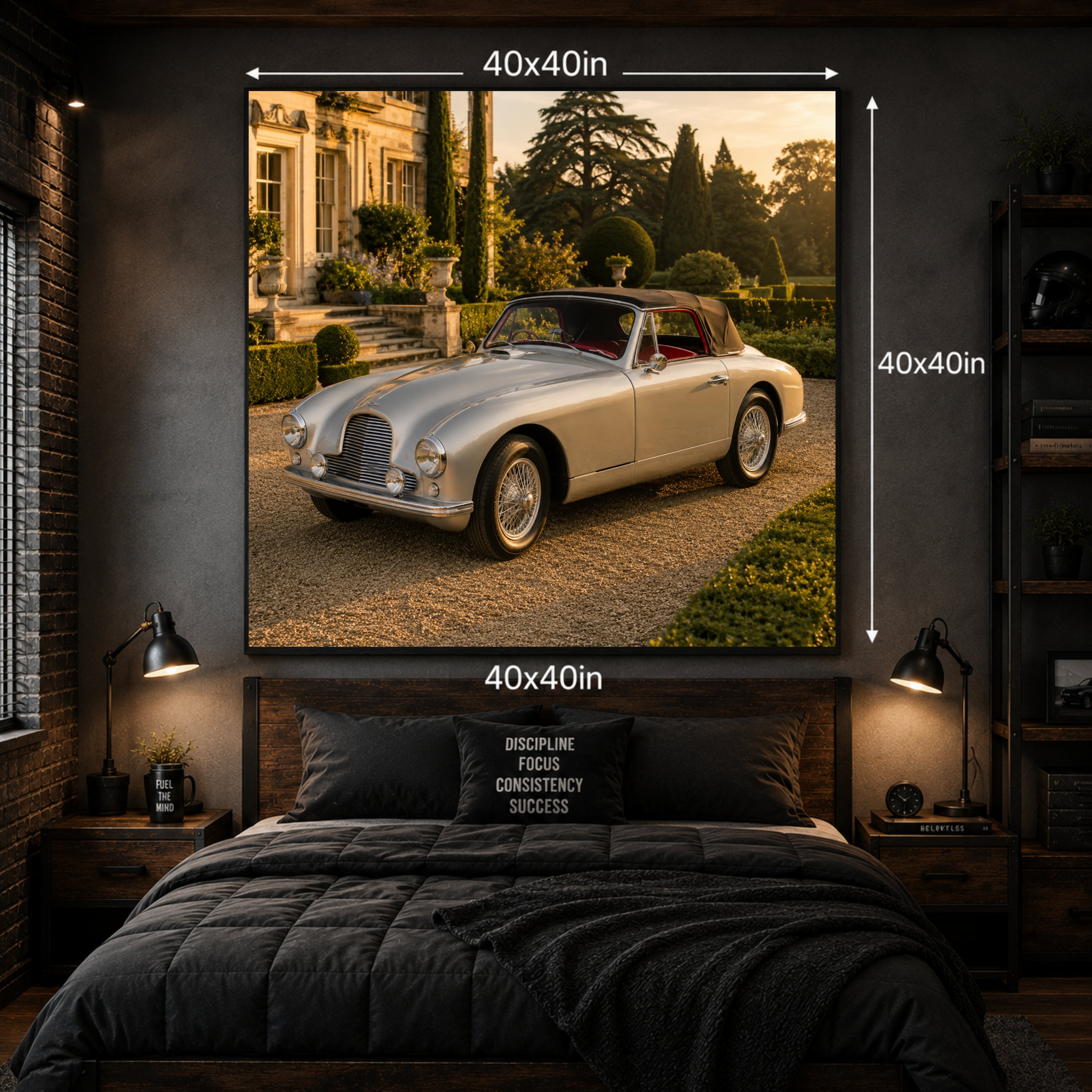 1950 Aston Martin DB2 Classic Car Wall Art Print