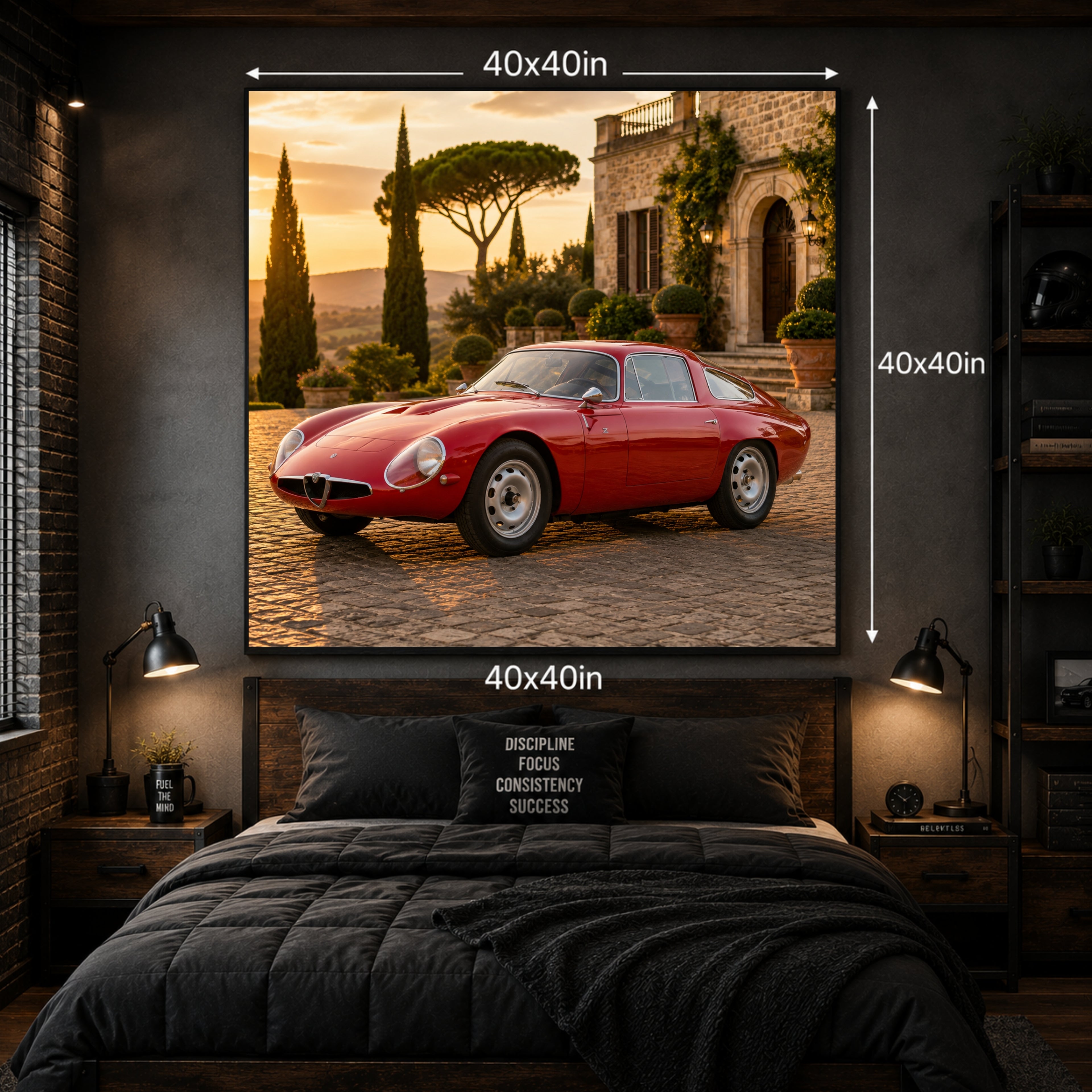 1963 Alfa Romeo Giulia TZ Classic Car Poster