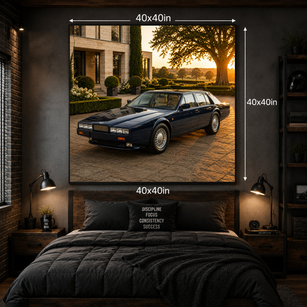 1976 Aston Martin Lagonda Series Classic Car Wall Art Print