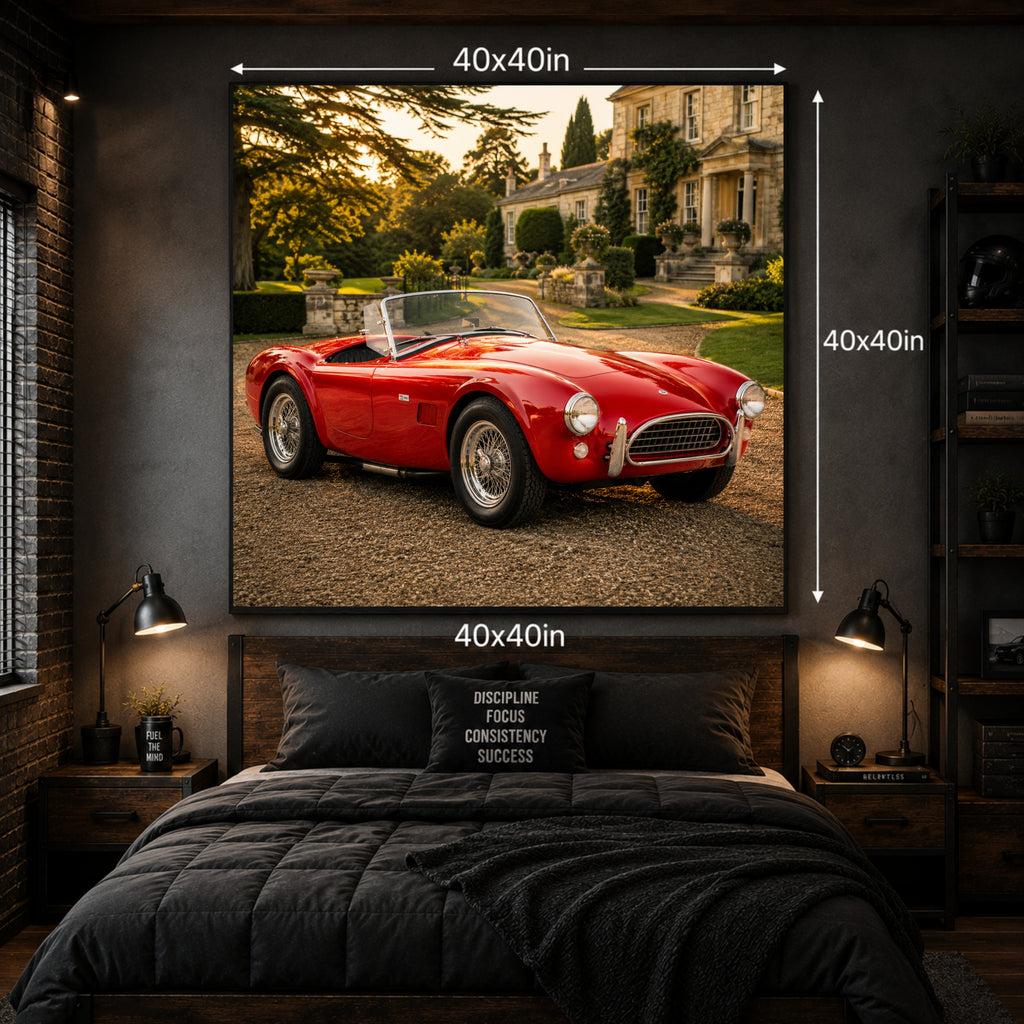 1964 AC Cobra 289 Classic Sports Car Poster British Wall Art