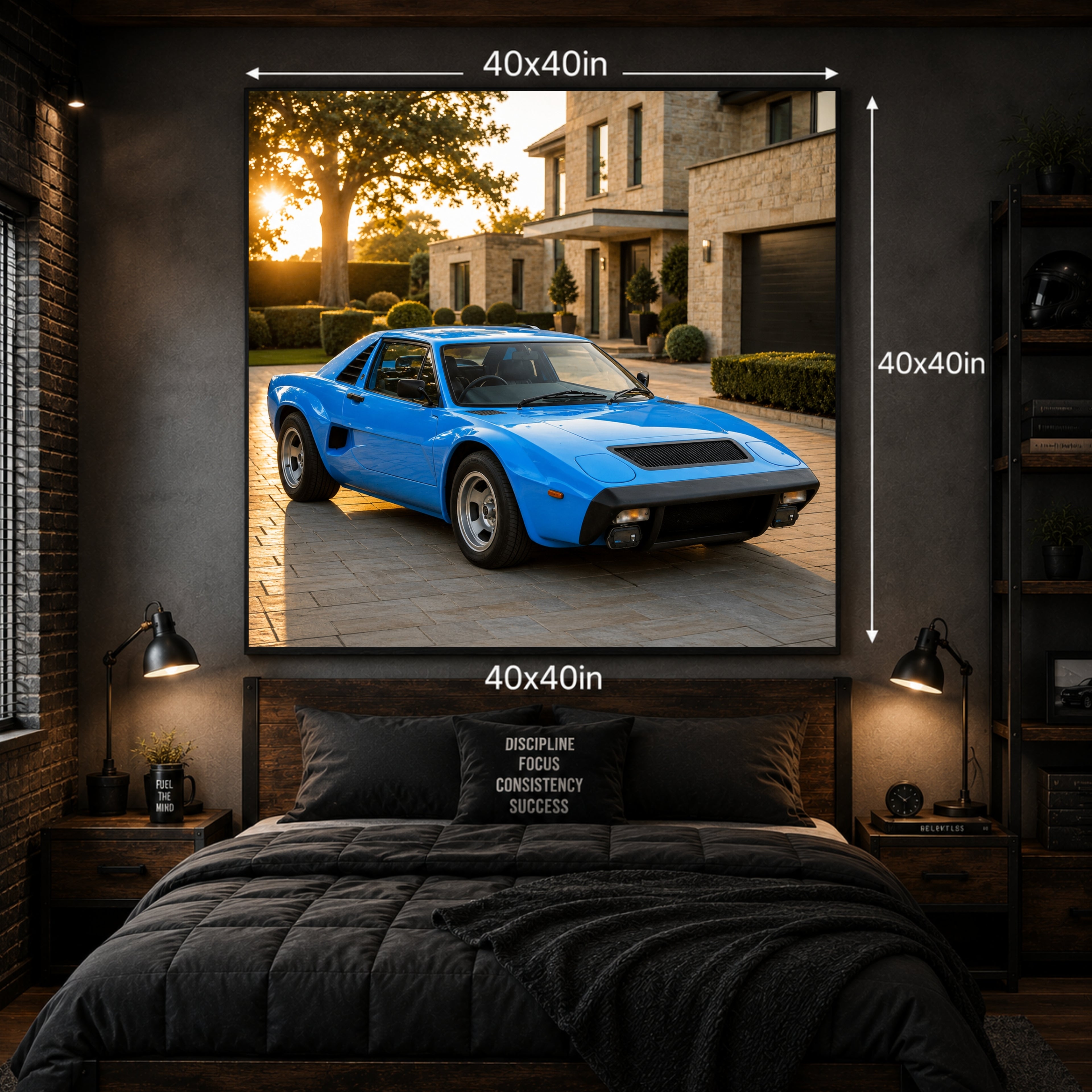 1979 AC 3000ME Classic Sports Car Poster British Wall Art