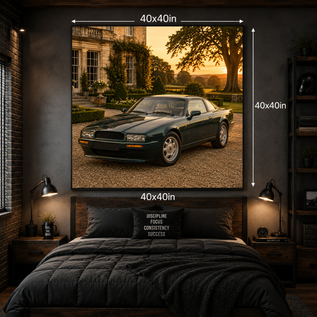 1989 Aston Martin Virage Classic Car Wall Art Print