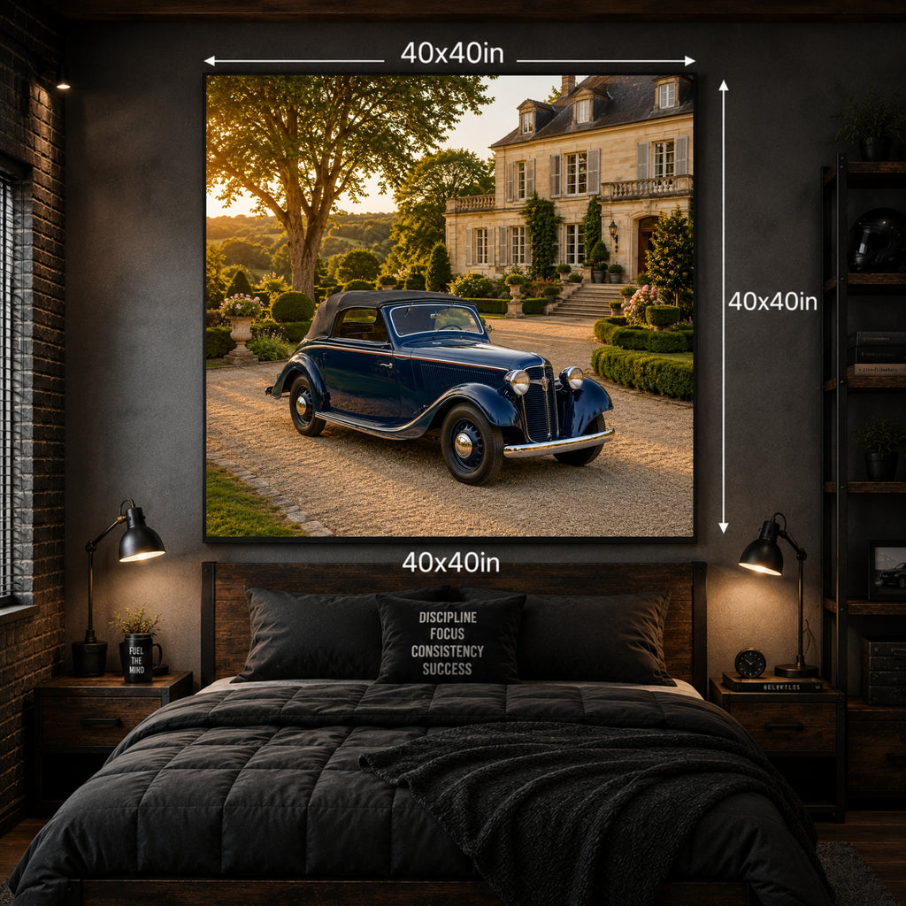 1937 Adler Trumpf Junior German Pre-War Classic Car Poster